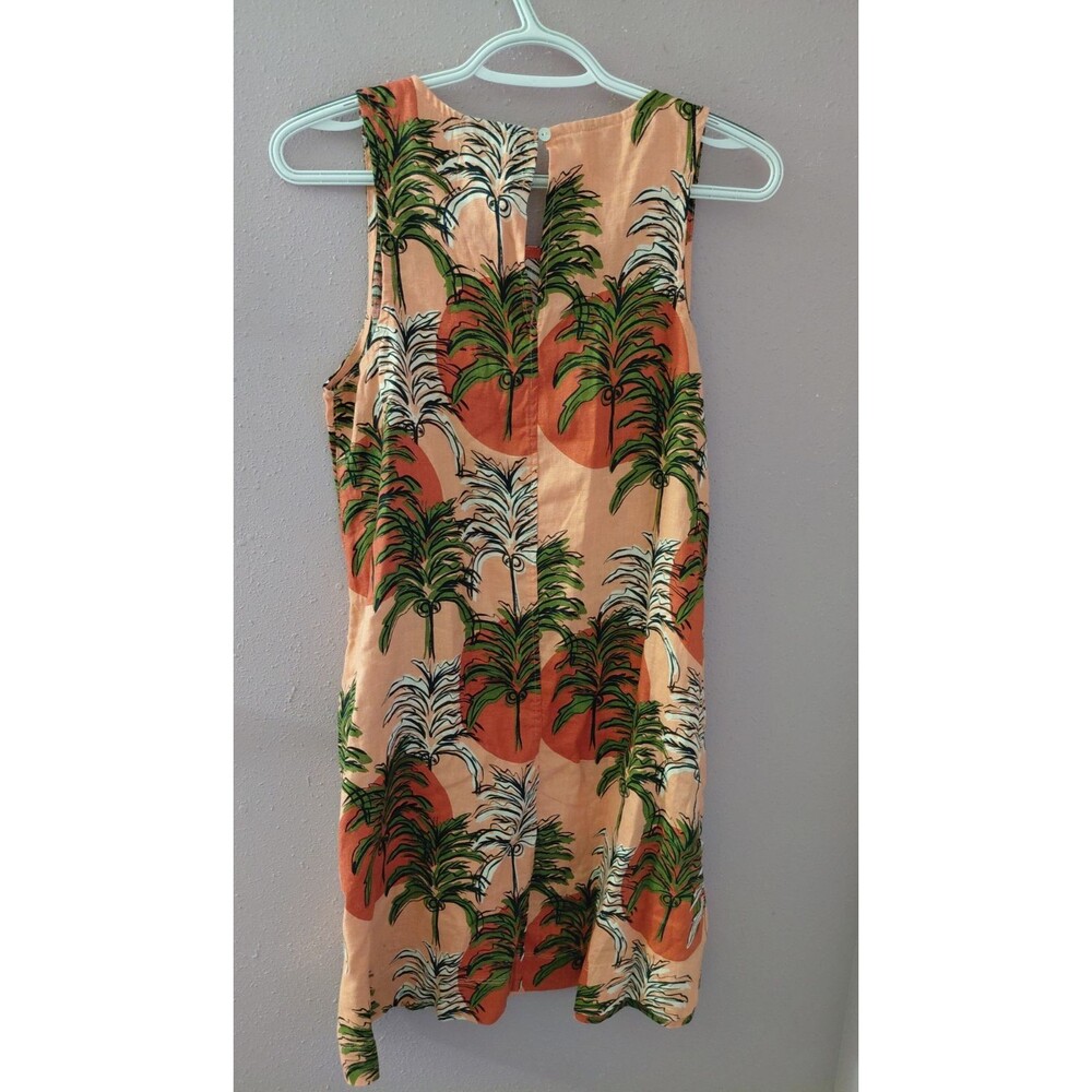 NWT Nicole Miller 100% Linen Tropical Floral Shift Dress Size Small w/ Pockets - Picture 6 of 10
